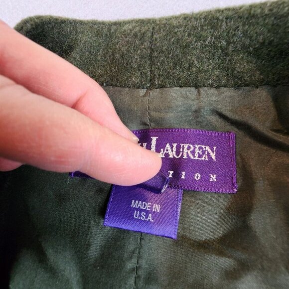 Ralph Lauren Collection Purple Label Vtg Wool Cashmere Military Inspired Vest 6 - Picture 7 of 15